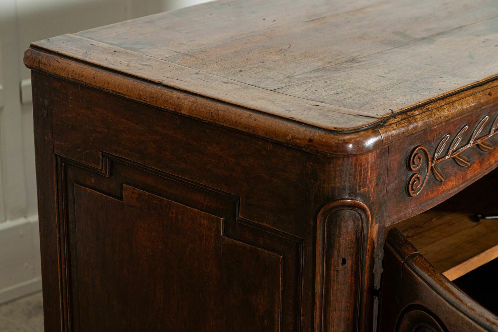 photo vinterior 18thc French Carved Walnut Marriage Buffet