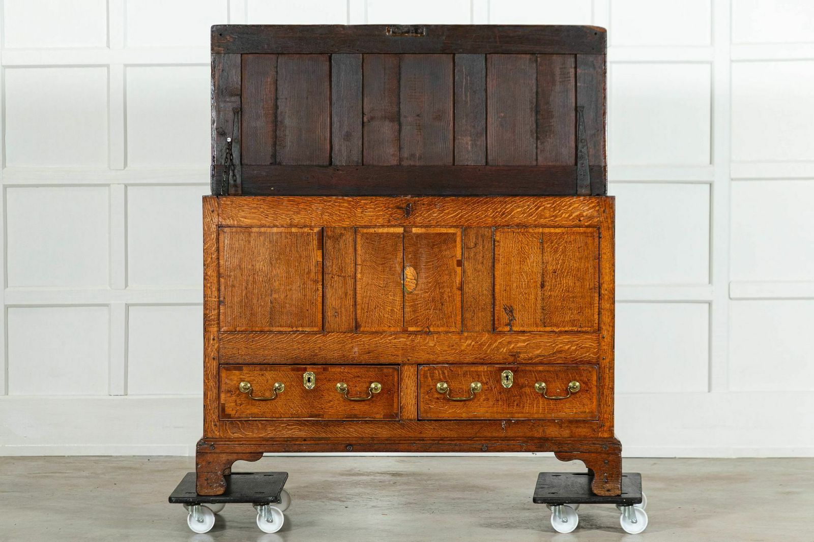 George III English Oak Mule Chest photo furniture