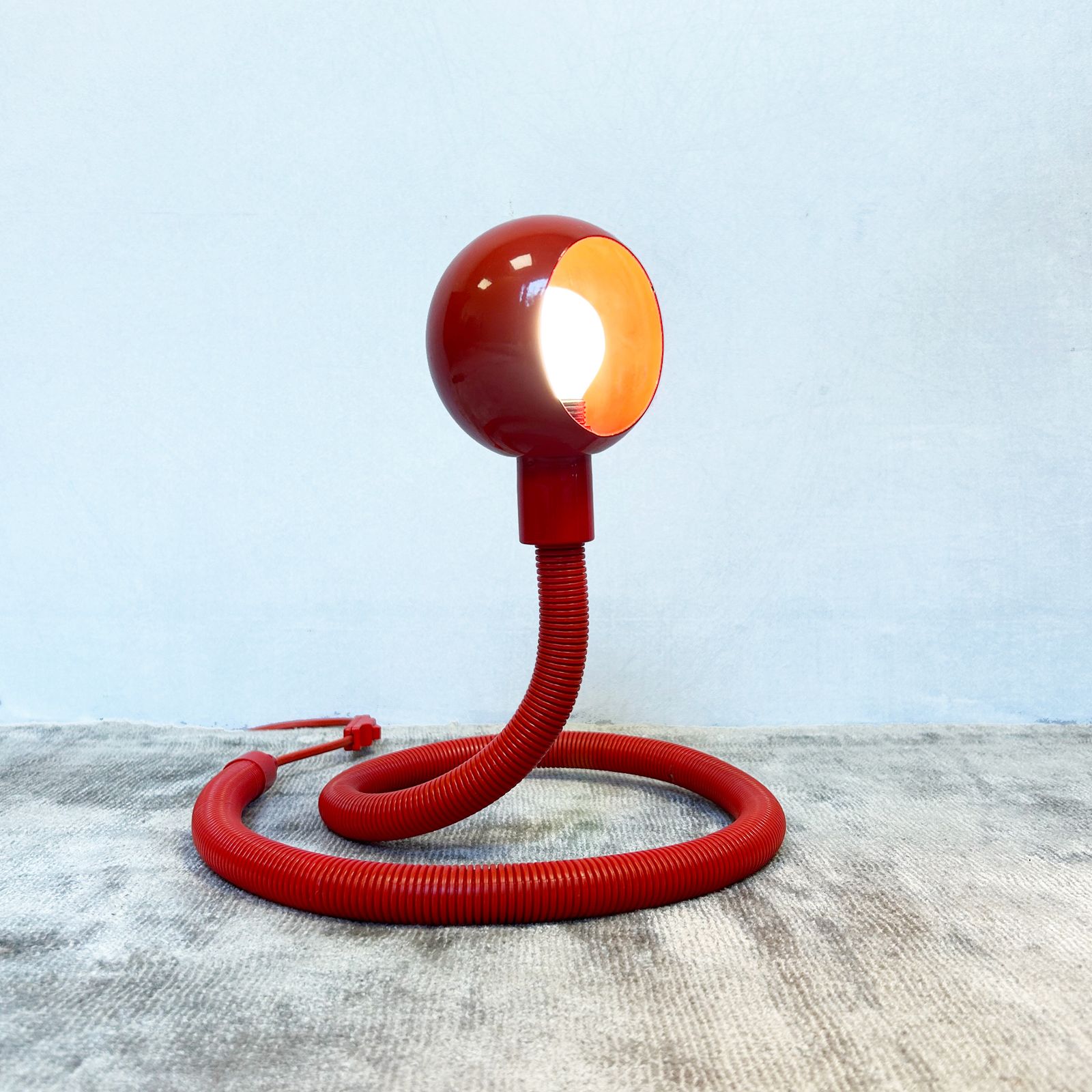 Red 'Hebi' Lamp By Isao Hosoe For Valenti Luce photo furniture