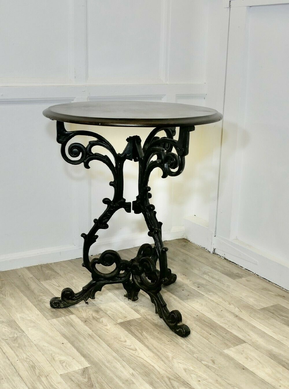 Victorian Cast Iron Scroll Work Occasional Table