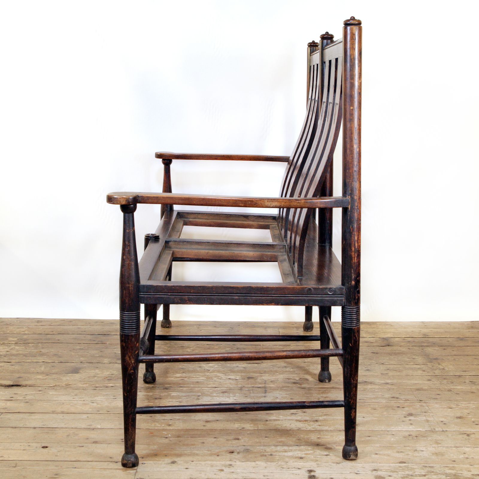 A Rare George Walton Settle By William Birch For Liberty & Co.. photo for sale