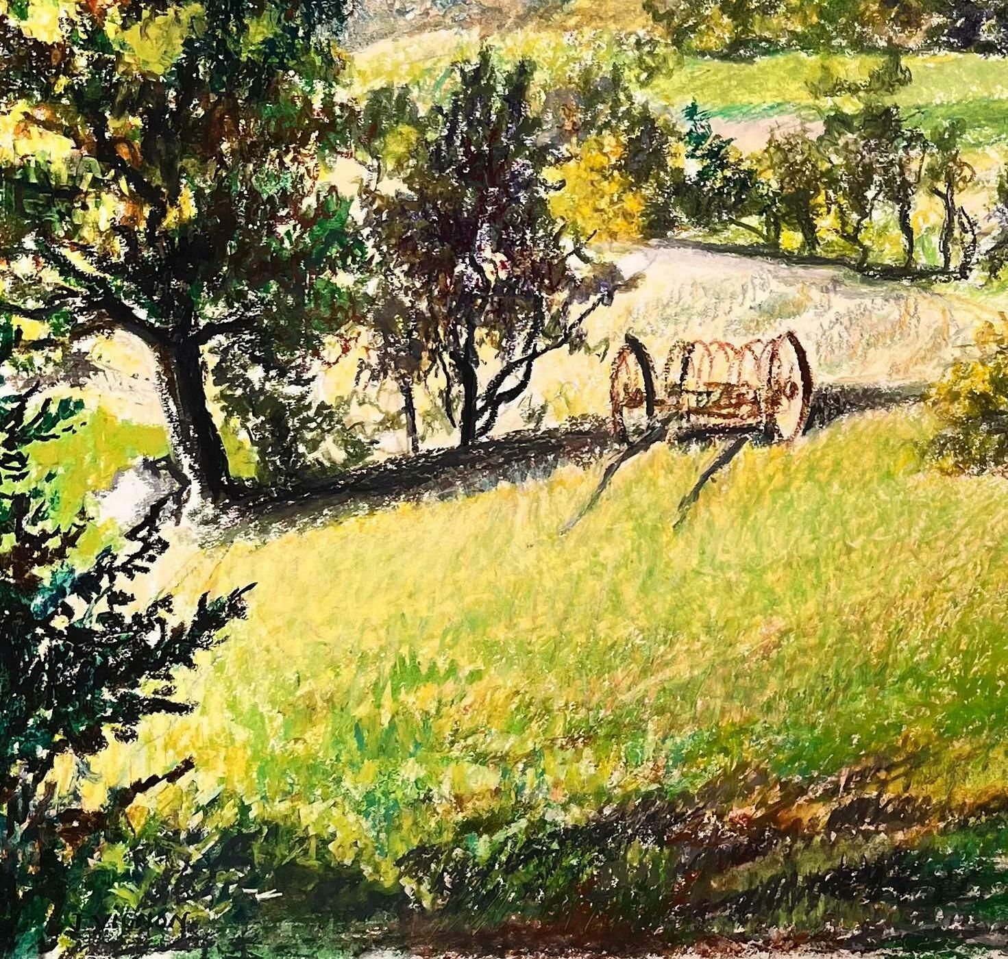 Josine Vignonmid Century French Original Painting Of A Mountainous Countryside Landscape1950's photo 789.0