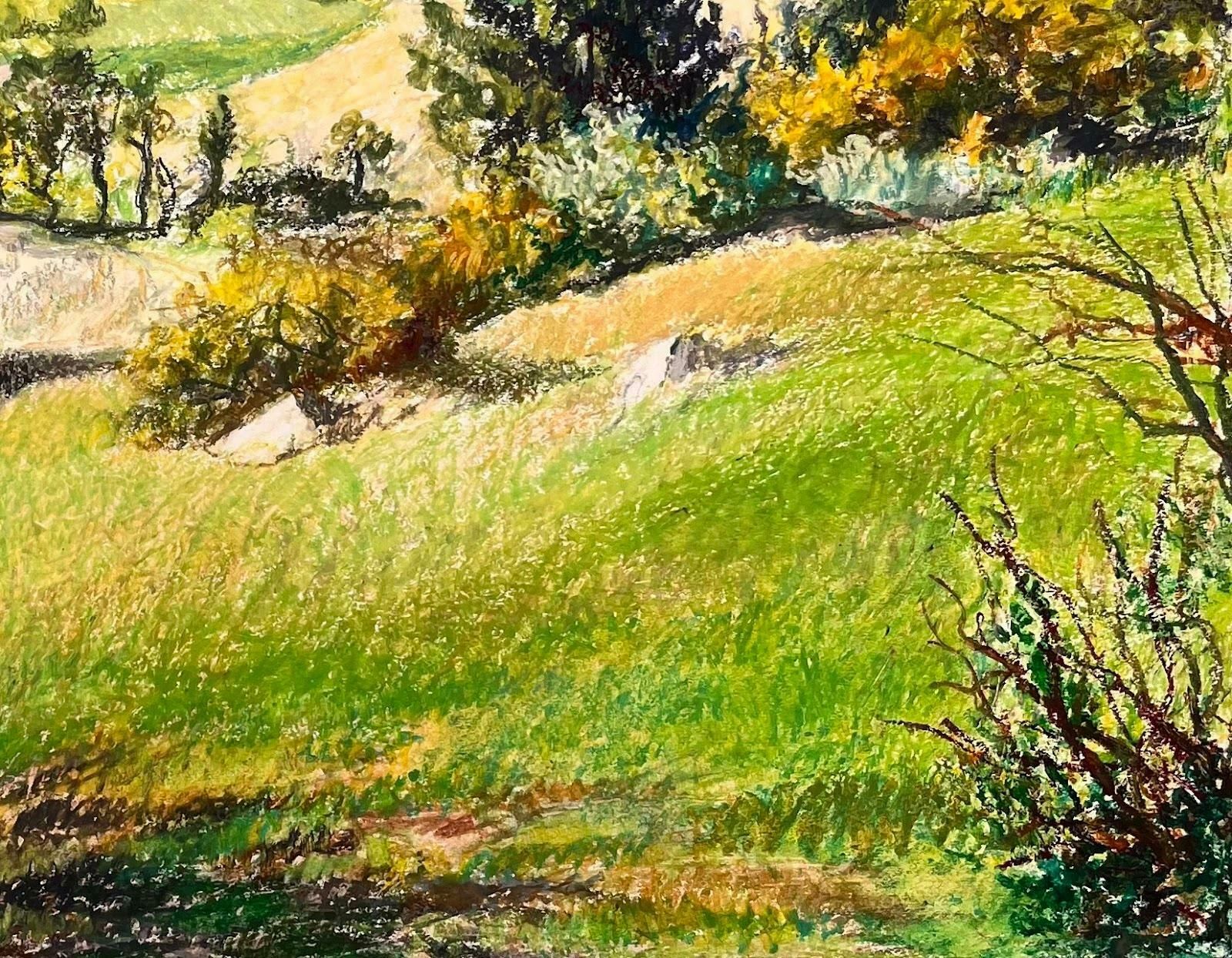 Josine Vignonmid Century French Original Painting Of A Mountainous Countryside Landscape1950's photo vinterior