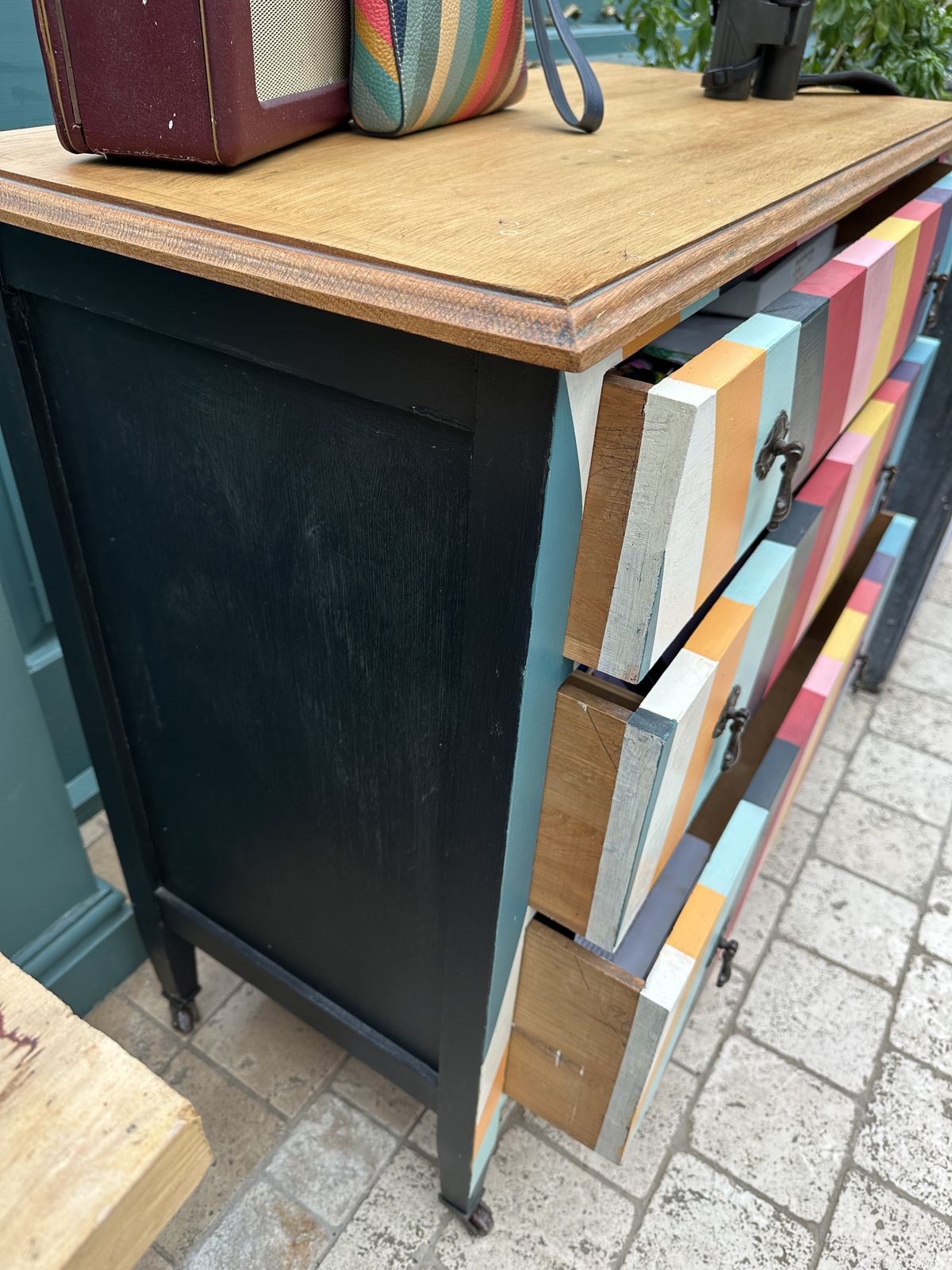Mid Century, Hand Painted Chest Of Drawers. Paul Smith Design. photo Furniture
