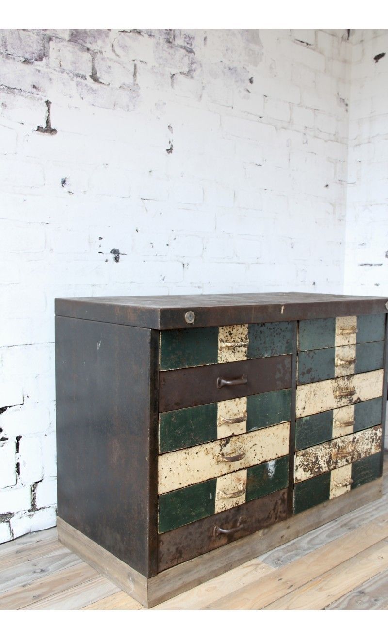 Industrial Metal Chest Of Drawers photo furniture