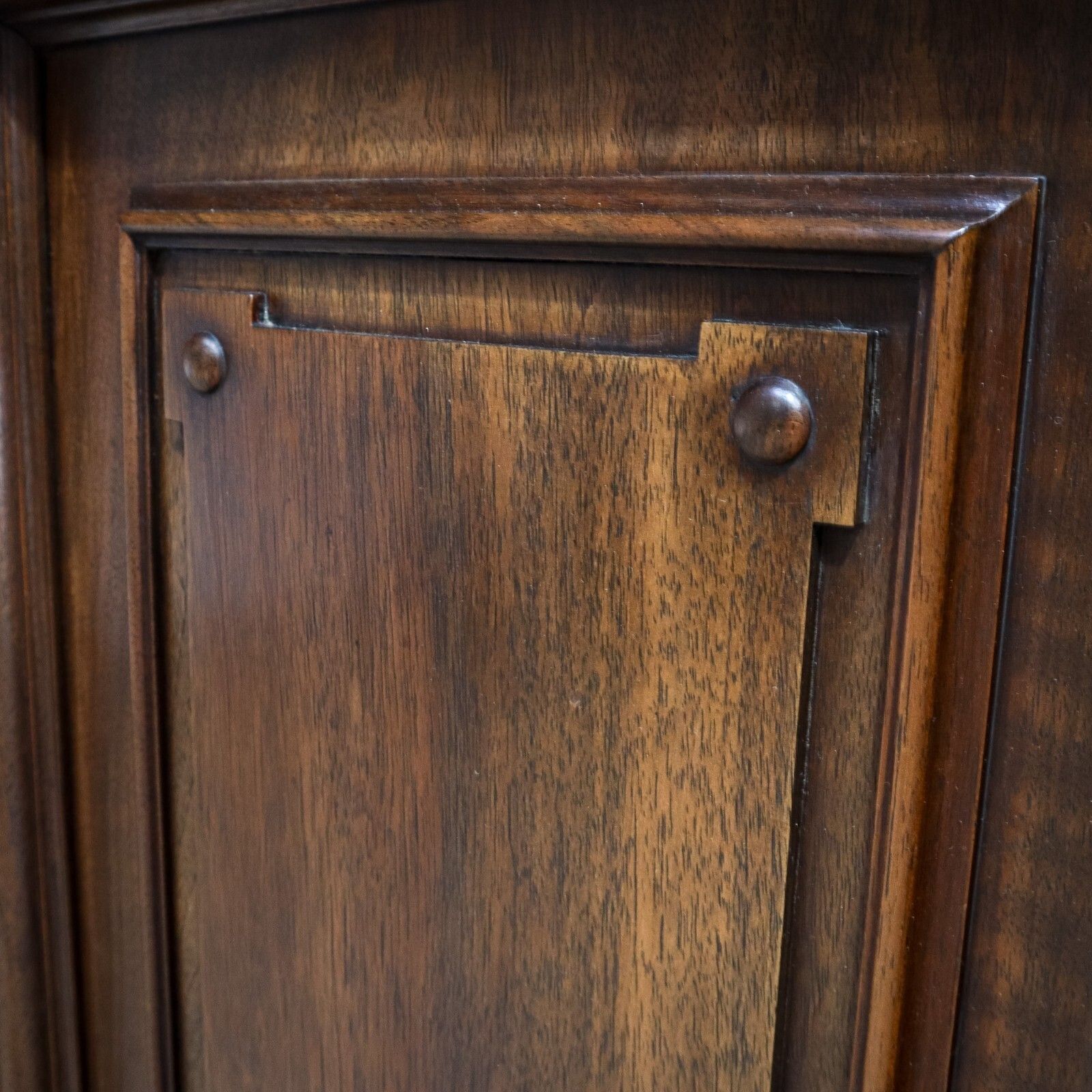 photo furniture French Walnut Breakfront Library Bookcase