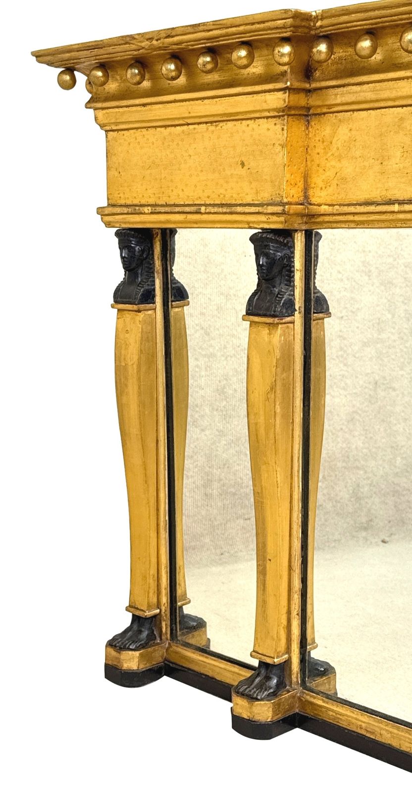 Regency Giltwood & Gesso Overmantle Mirror (England, Circa 1820) photo vinterior