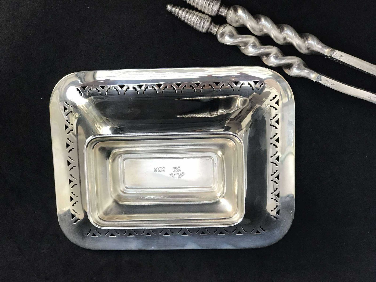 Sweets Bowl Pedestal Plate Ring Dish Silver Plated Catchall Nut Dish Keys Cookies Dish Edwardian Silver Plated Gift For Her Barker Ellis photo vintage