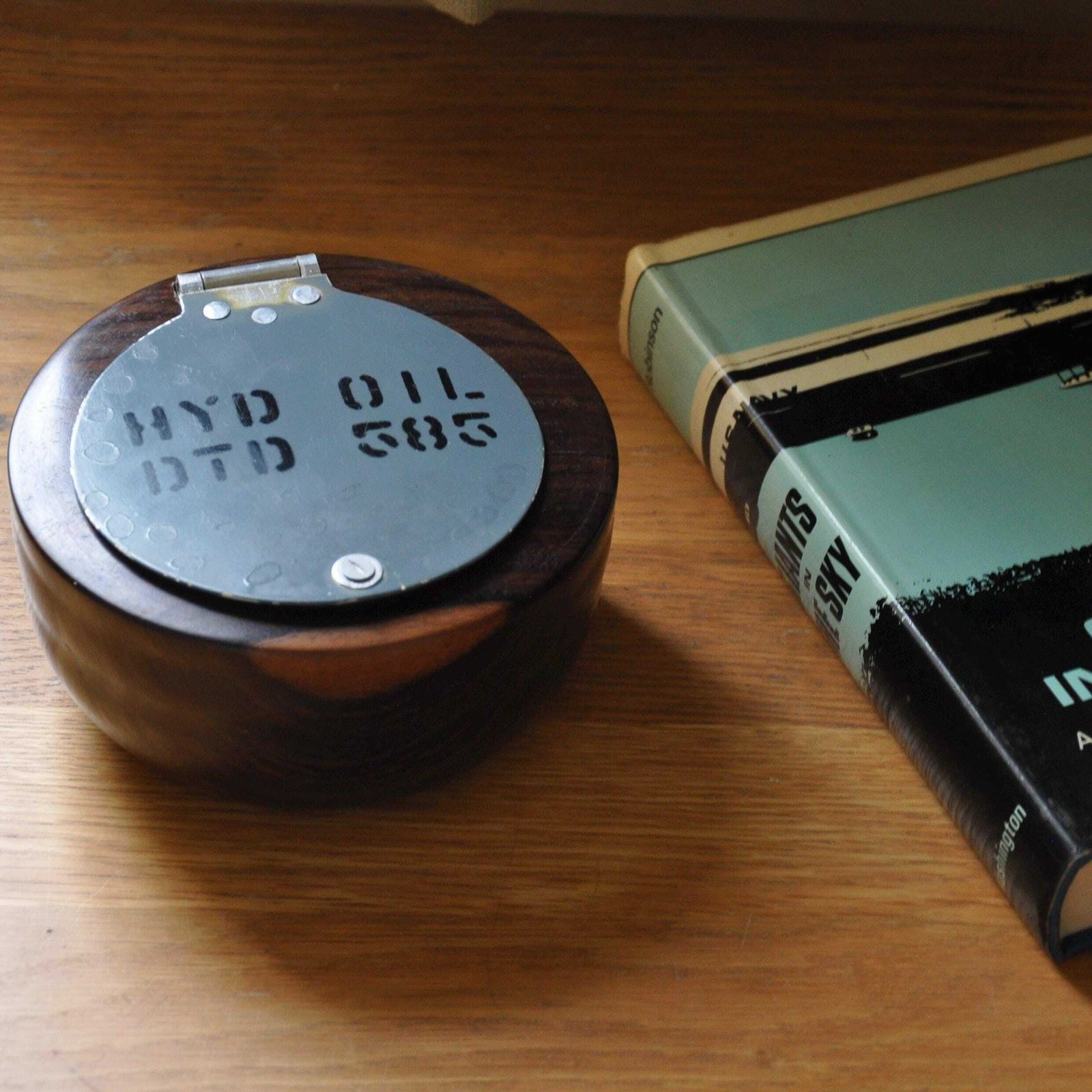 Raf Aircraft Hatch Mounted In Lead Wood Bowl