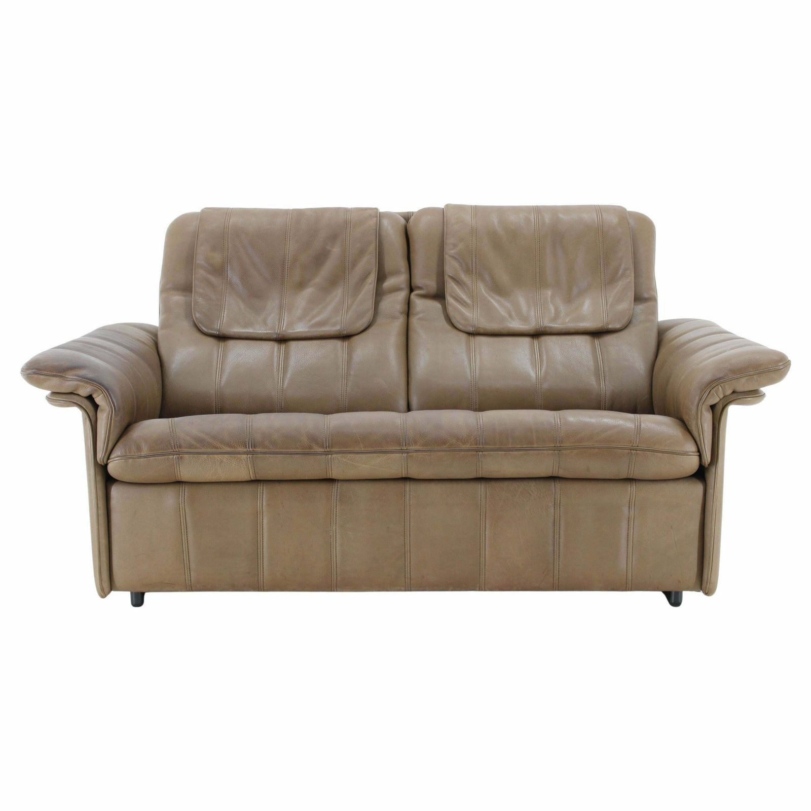 1970s De Sede Exclusive Buffalo Leather 2  Seater Sofa , Switzerland