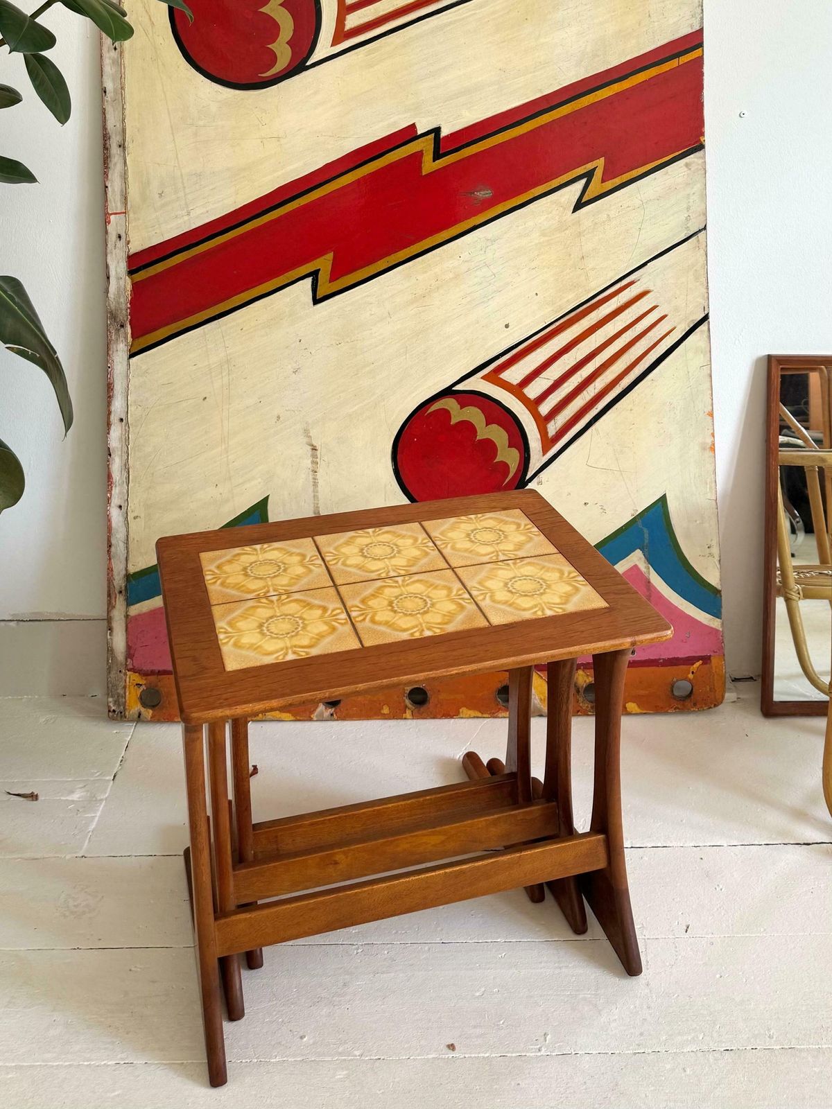 A Super Set Of 1960s Teak And Tiled In Kofod Larsen G Plan Nest Of Tables