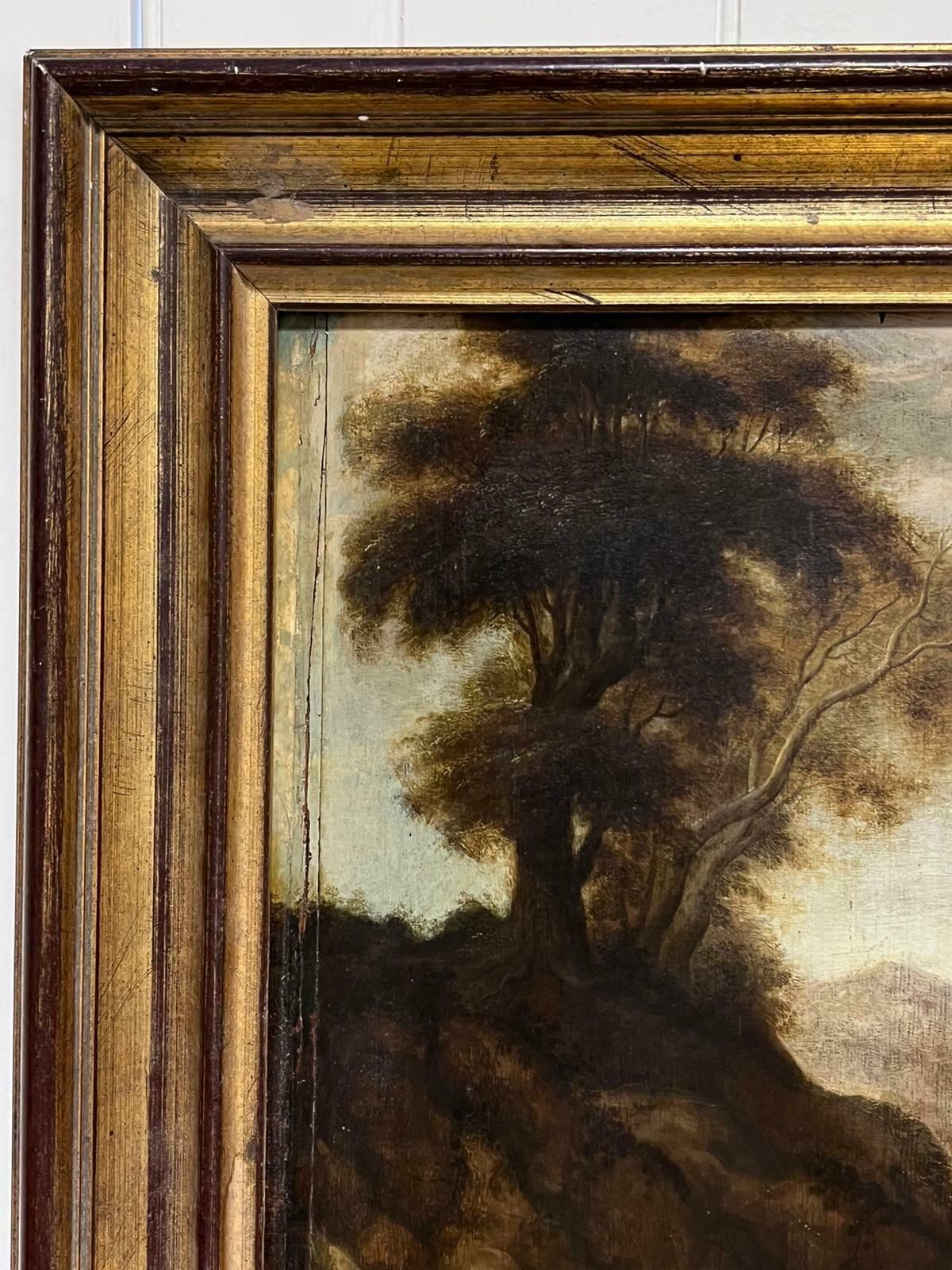 French Old Master 17th Century1600's French Old Master Oil Painting Nude Figures In Landscape Oil On Panel photo 5032.0