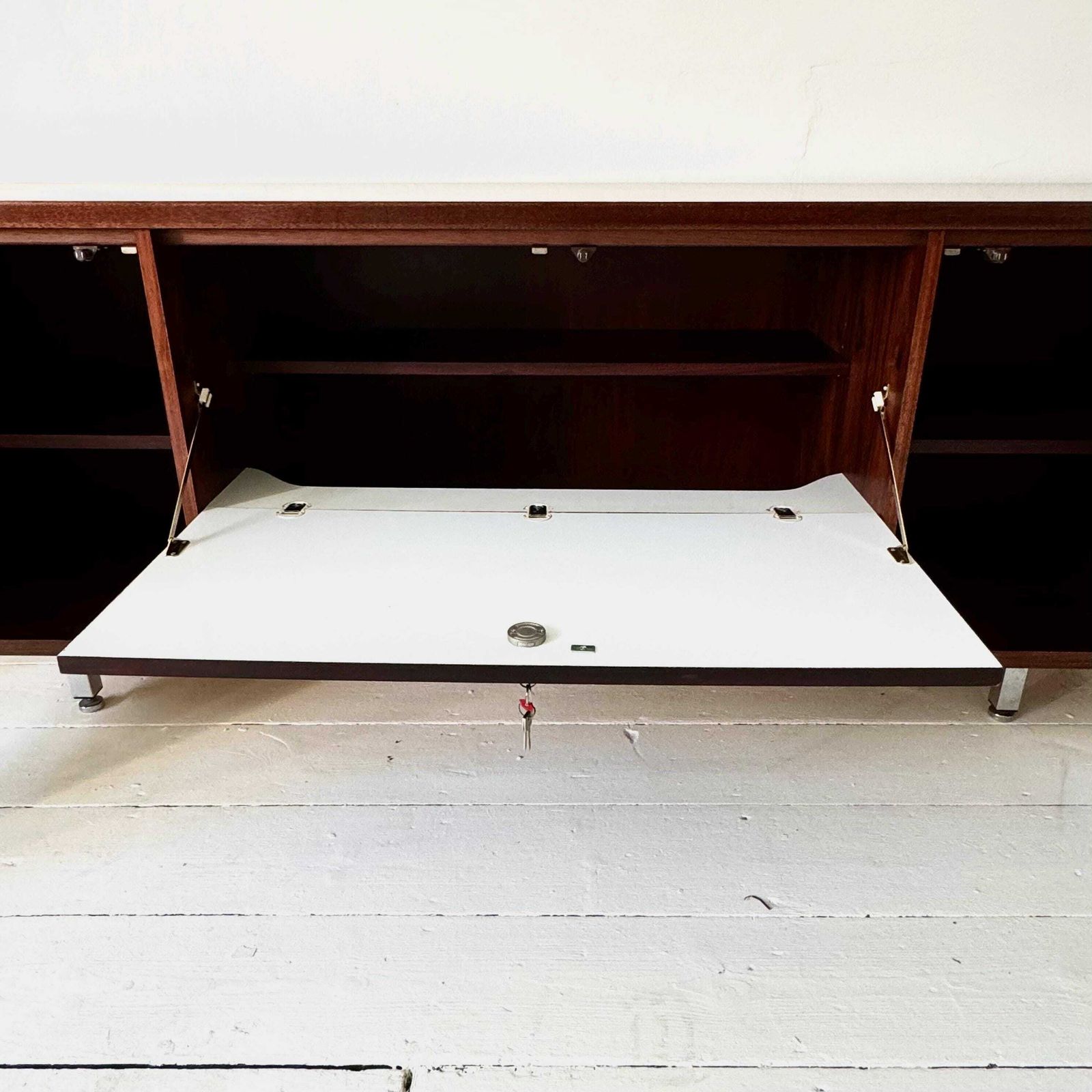 1970s Retro Rosewood And Chrome Gordon Russell Sideboard photo vintage