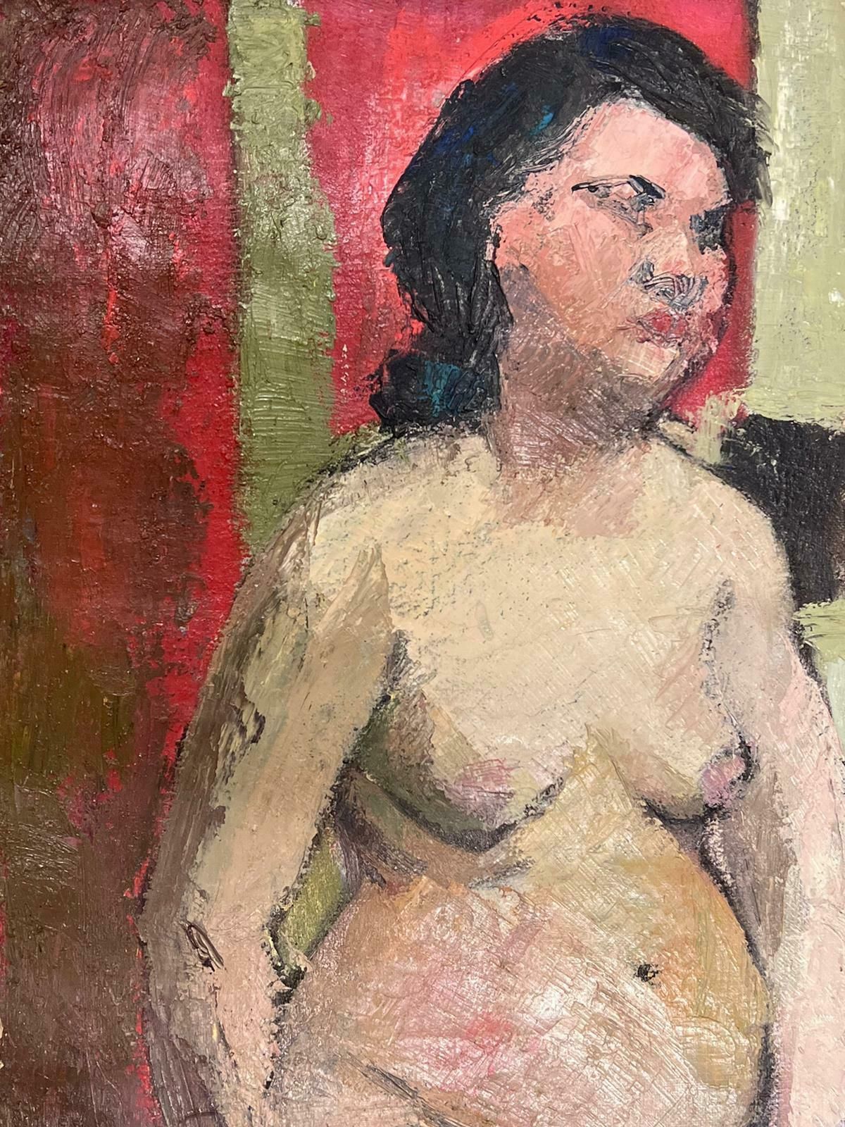 Josine Vignon1950s French Post Impressionist Nude Lady Artists Model Painting1950s photo Art