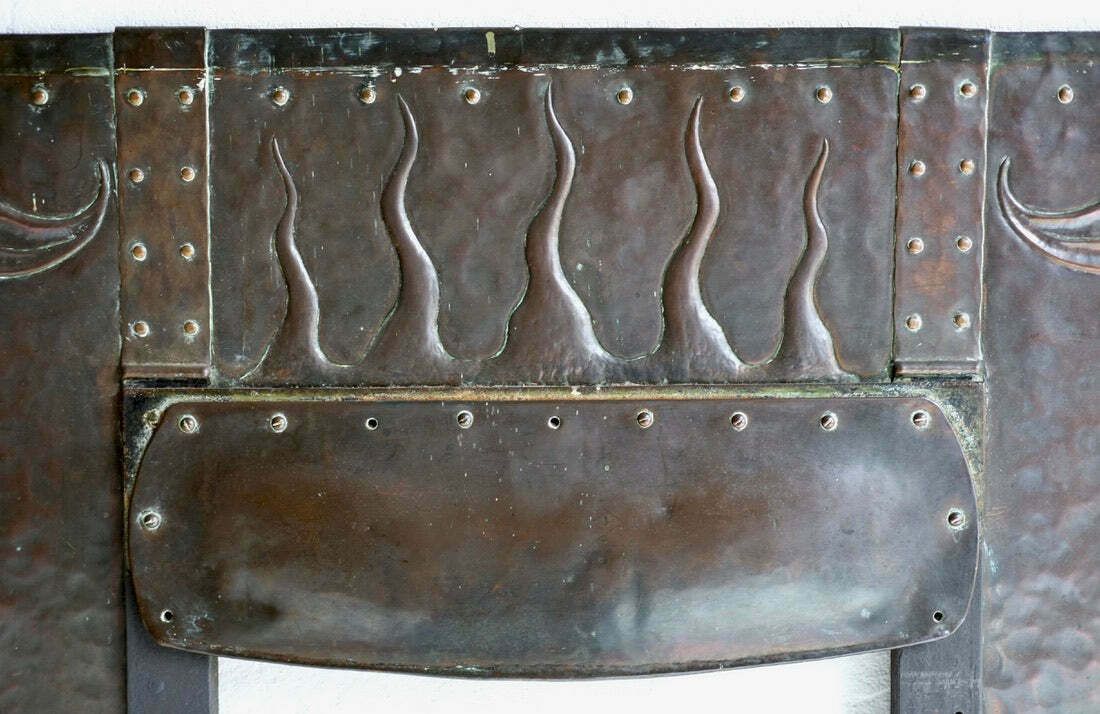 Arts & Crafts Copper Fire Surround photo vinterior