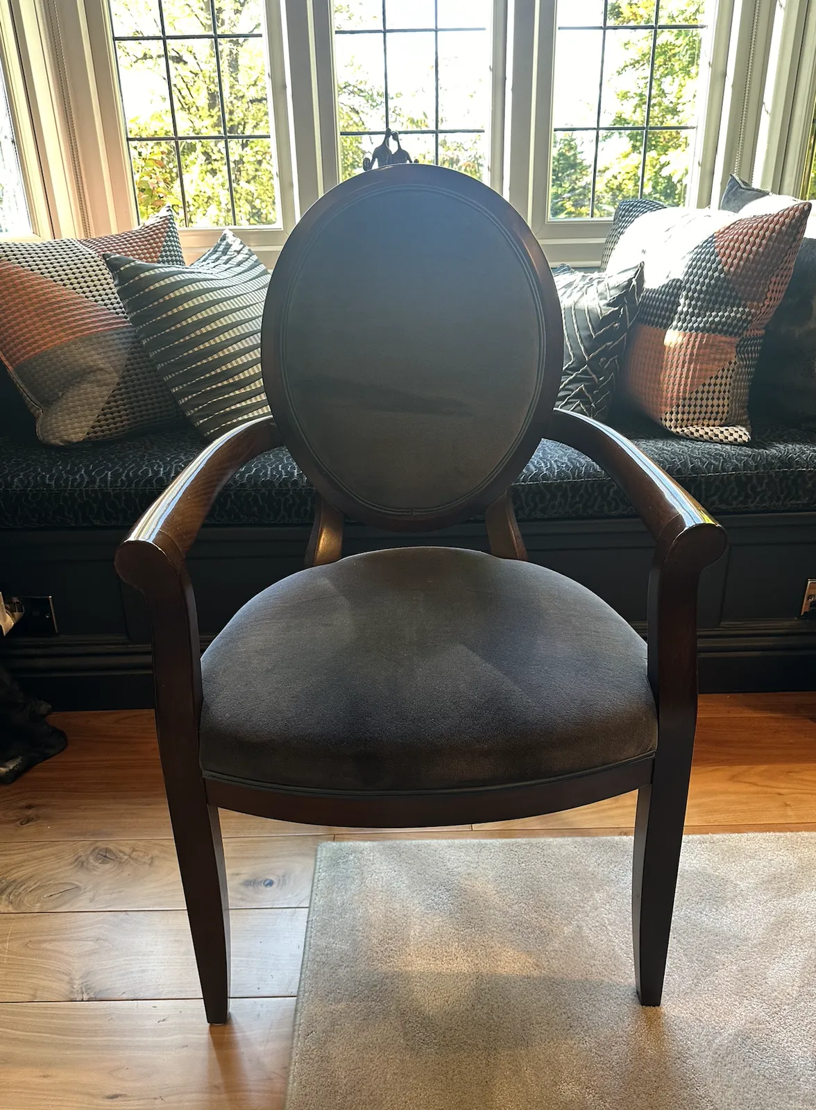 photo for sale Baker Furniture Oval Dining Table With Chairs