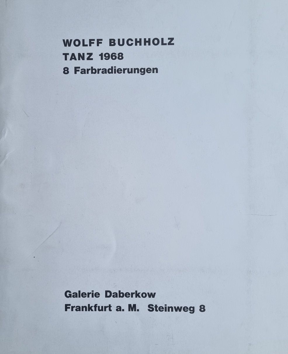 photo furniture Wolff Buchholz   Tanz 1968 (Eight Etchings) German Mid Century Modern Art
