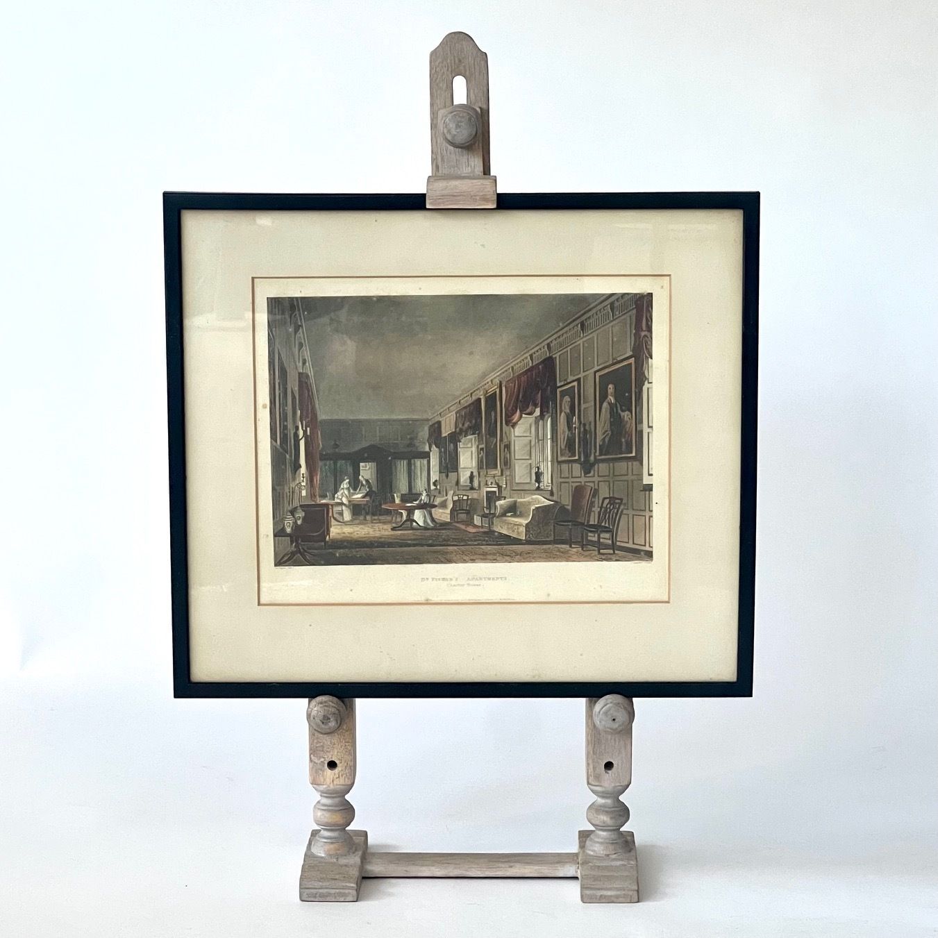 Aquatint Of Charter House, 1800s