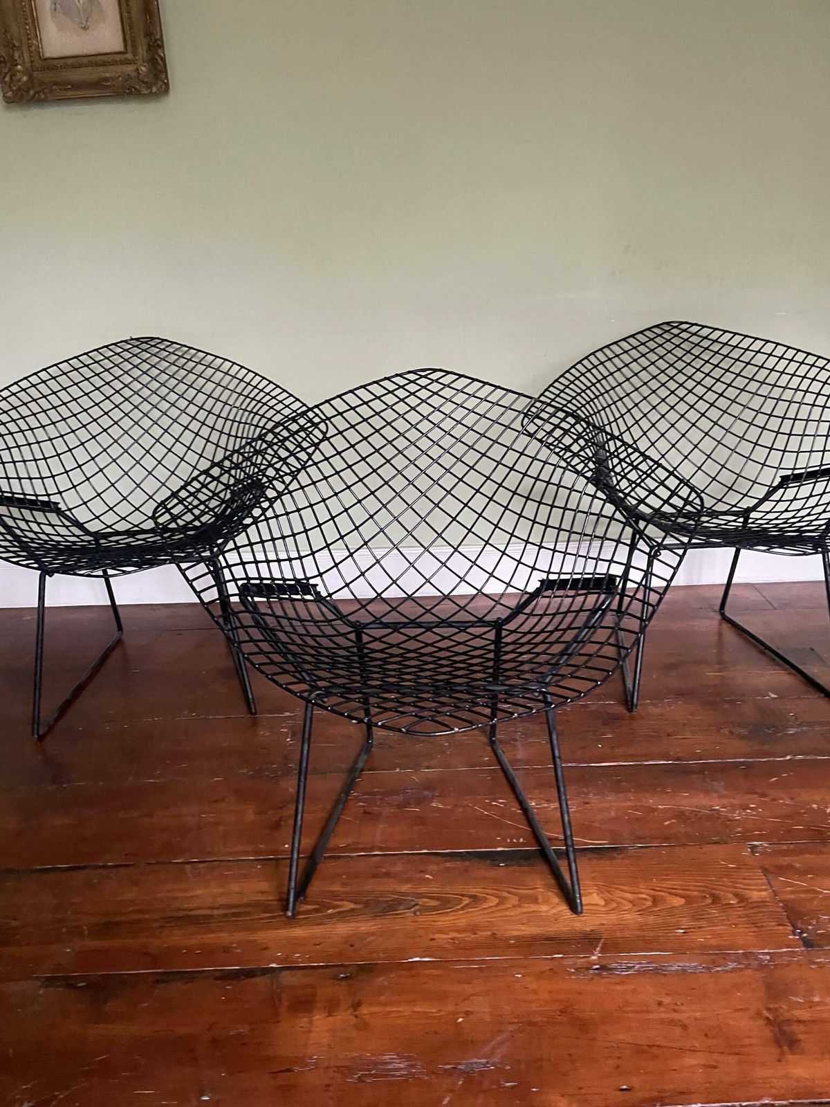 Vintage 1970s Harry Bertoia Diamond Chairs For Knoll   8 Available photo for sale
