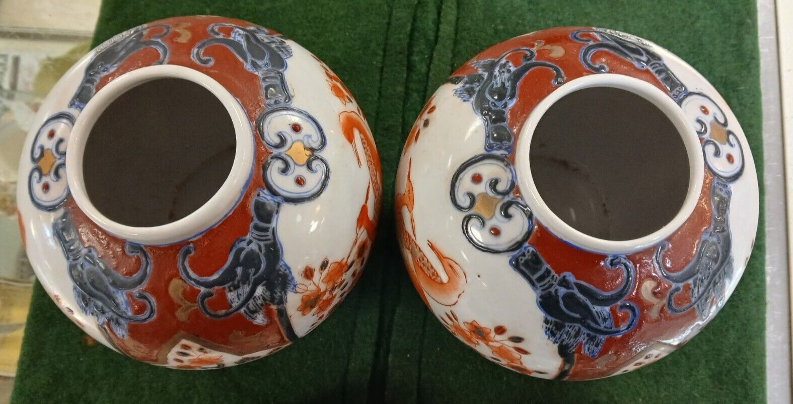 Pair Of Chinese Qing Qianlong Era 1736 1795 Ginger Jars With Birds Of Paradise photo vinterior