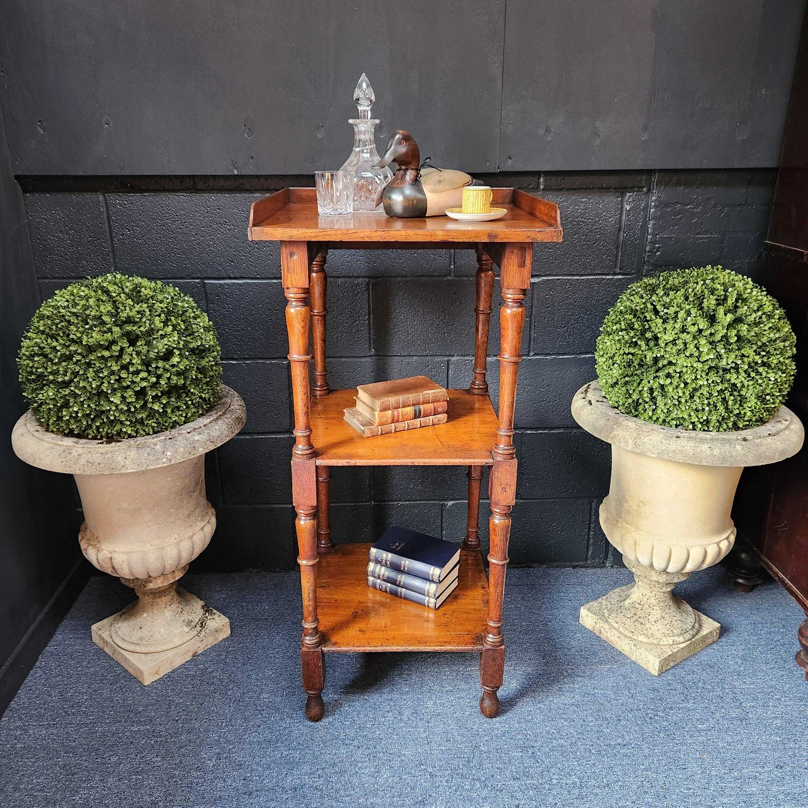 19thc Oak What Not, 1800s, Antique