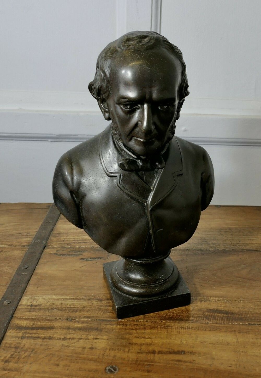 Bronze Finish Spelter Bust William Ewart Gladstone Frs Fss photo 270.0