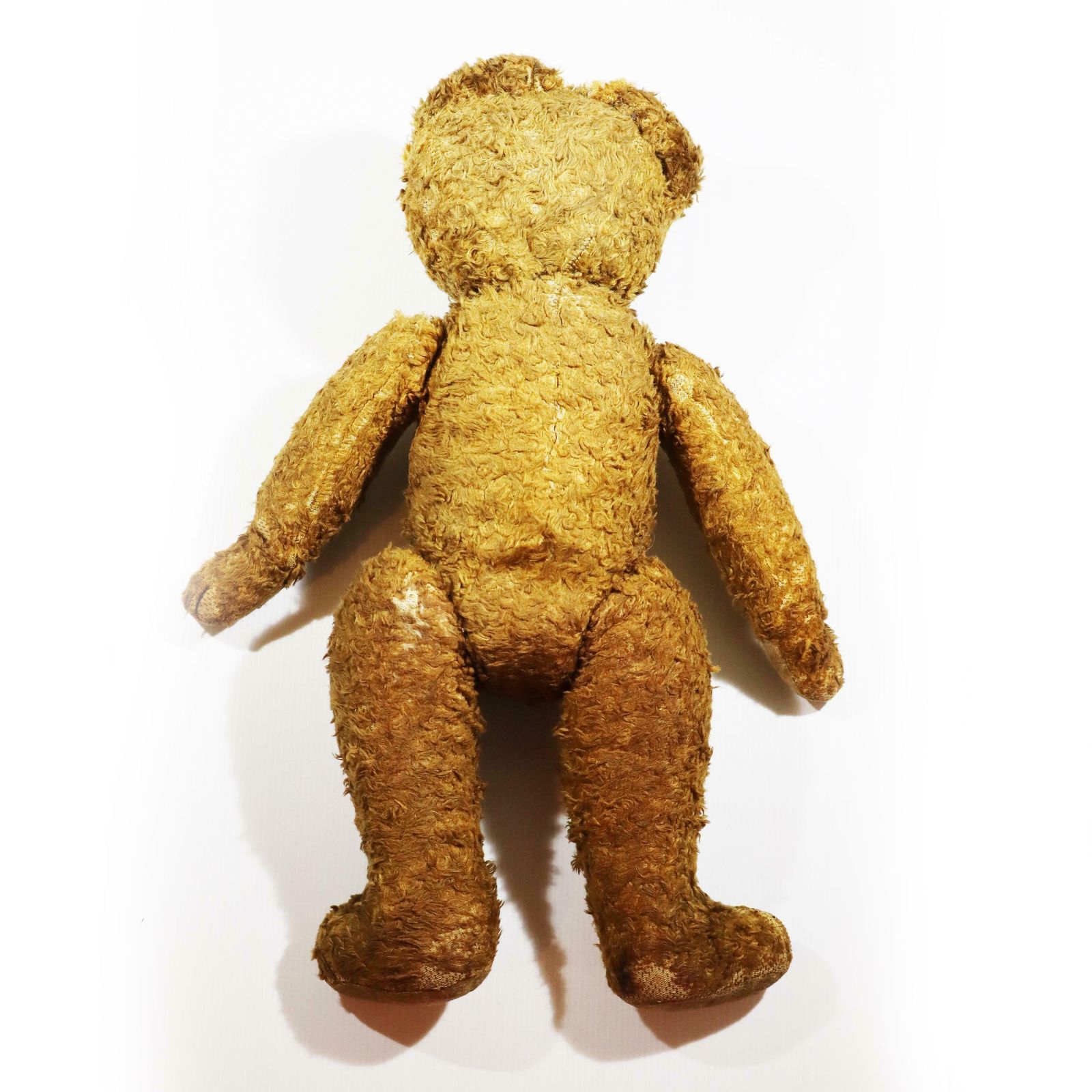 Antique French Teddy Bear Mohair Plush Toy With Glass Eyes photo 170.0