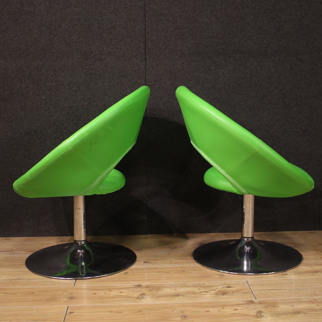 Pair Of Modern 80's Armchairs, 1980s photo vinterior