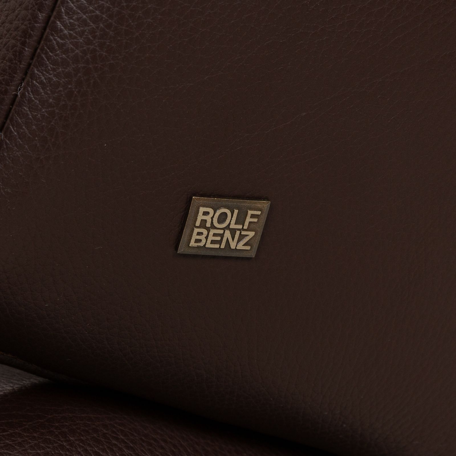 Fauteuil Rolf Benz 684 en cuir marron photo vinterior