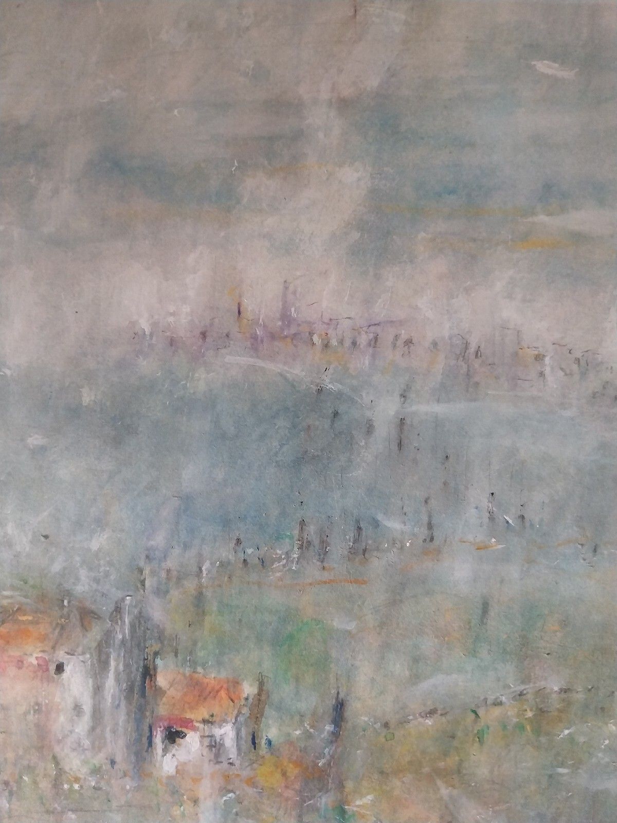 Impressionist Contemporary Art  Michael Gibbison Watercolour Rural Scene France photo buy