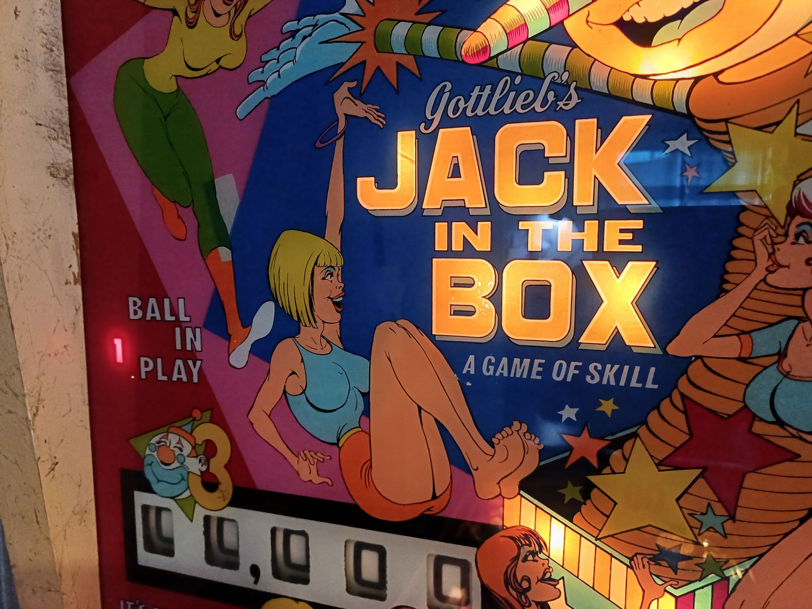photo furniture Gottlieb Jack In The Box Pinball Machine 1973