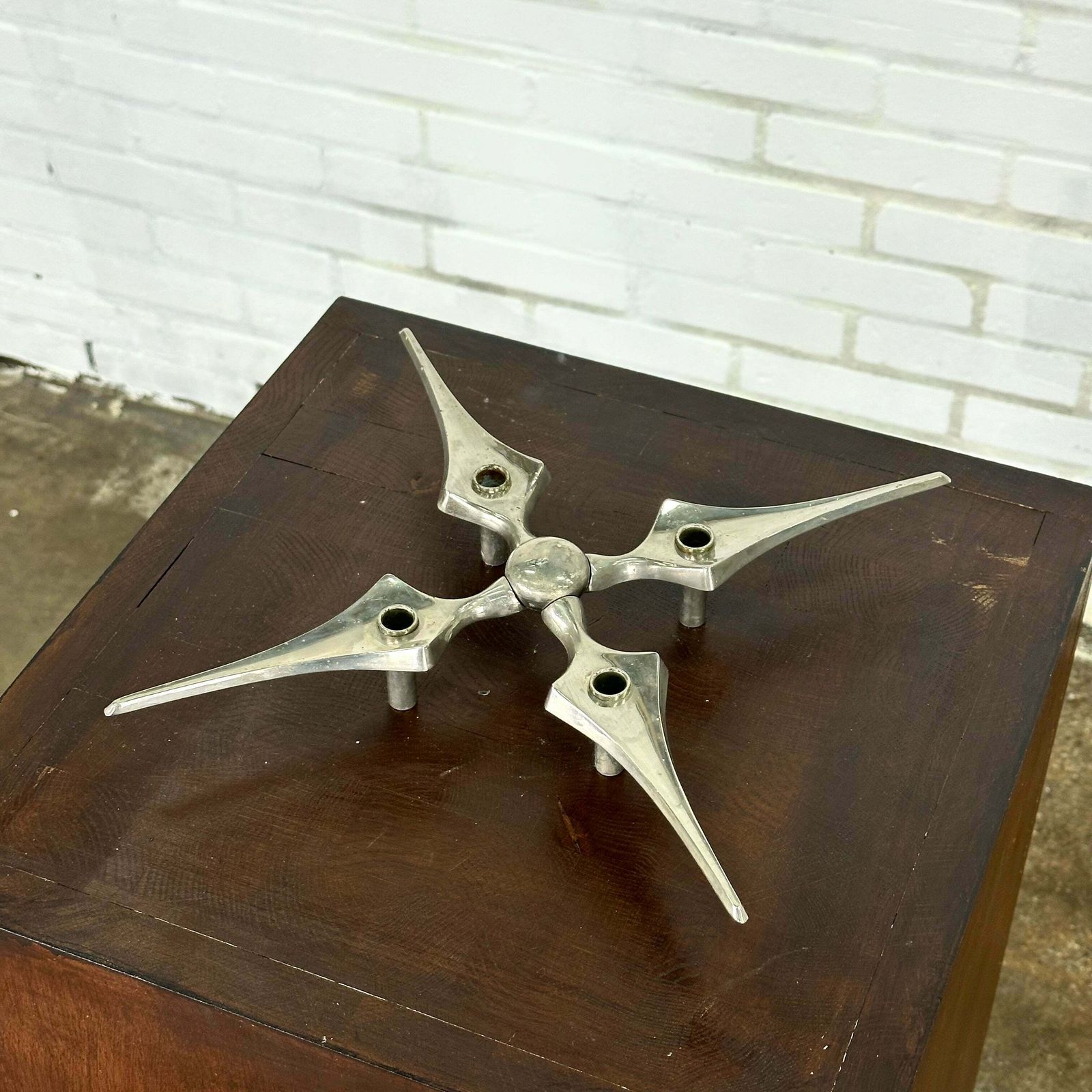 Nail Candlestick Star By Fritz Nagel And Caesar Stoffi photo for sale