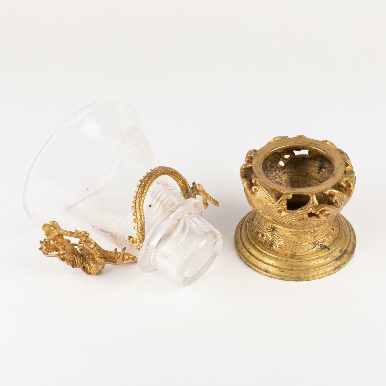 Vase From The Escalier De Cristal, Gilt Bronze Mounting, 19th Century photo vinterior
