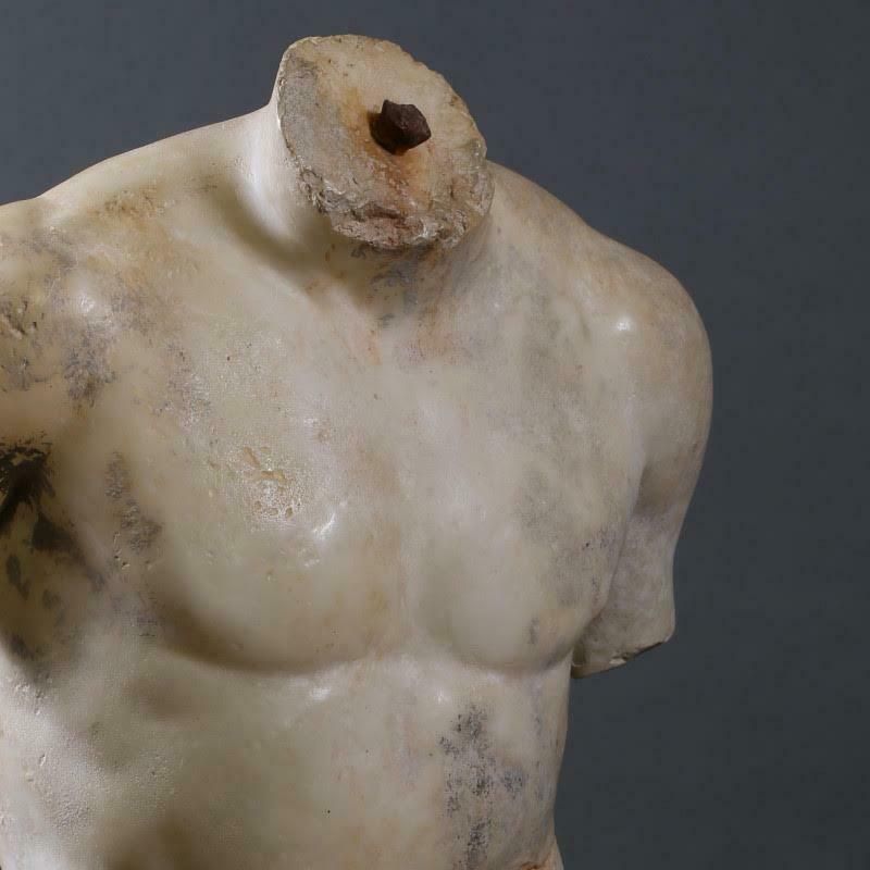 Sculpture Of A Male Torso In The Hellenistic Style, 21st Century. photo Art