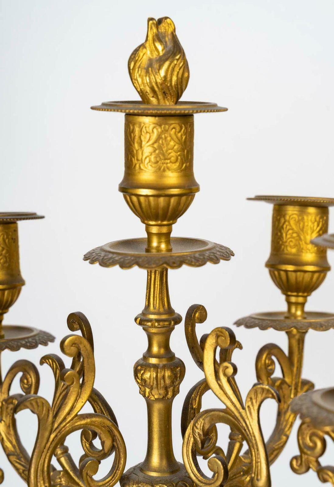 Mantel Set With A Clock And Two Candelabras, 19th Century, Napoleon III Period. photo 4425.0