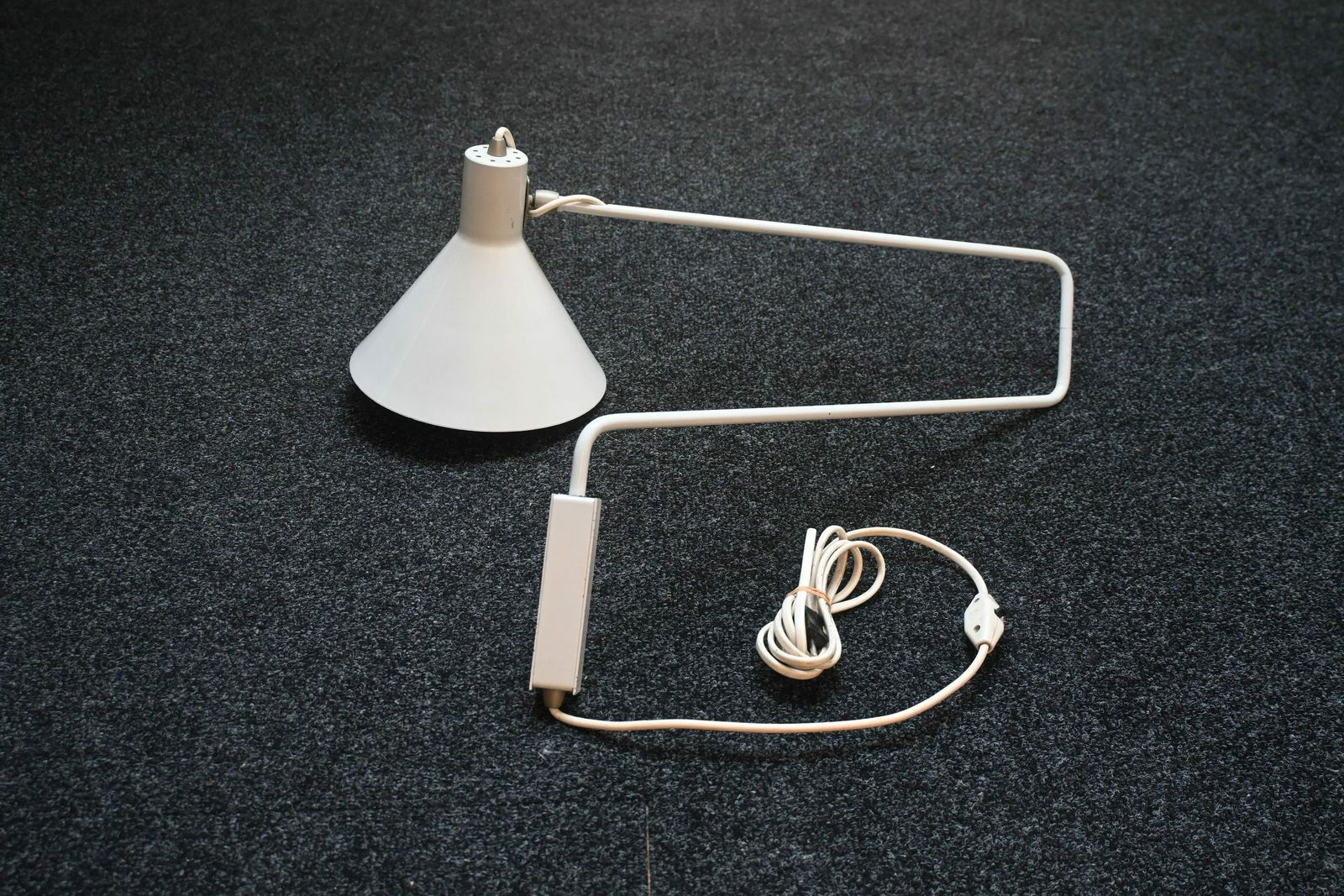 photo buy Dutch Paperclip Swingarm Wall Lamp By J.J.M. Hoogervorst For Anvia Almelo, Model Number 7058, 1960s