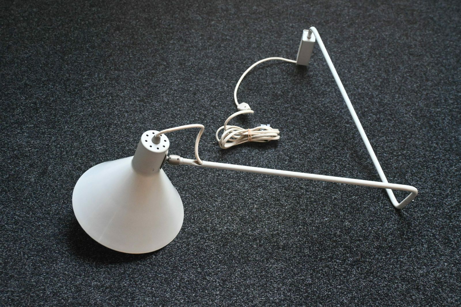 Dutch Paperclip Swingarm Wall Lamp By J.J.M. Hoogervorst For Anvia Almelo, Model Number 7058, 1960s photo vintage