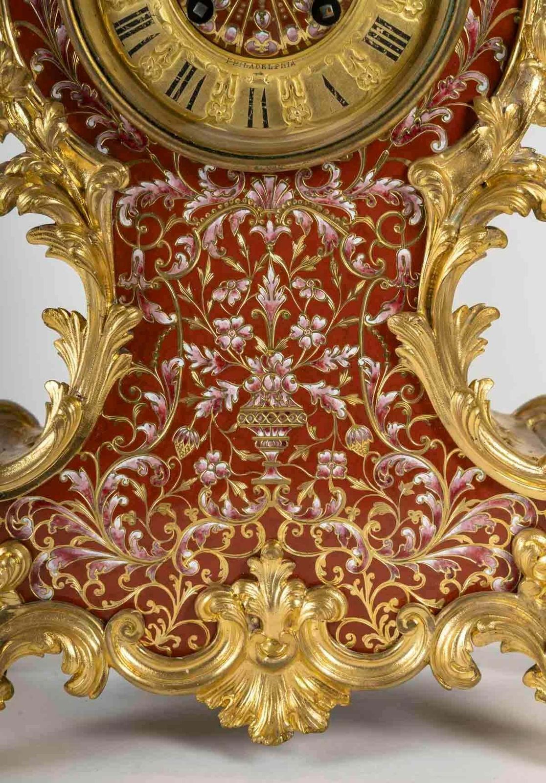 Large Napoleon III Period Gilt Bronze Mantel Set,  19th Century photo 9691.0
