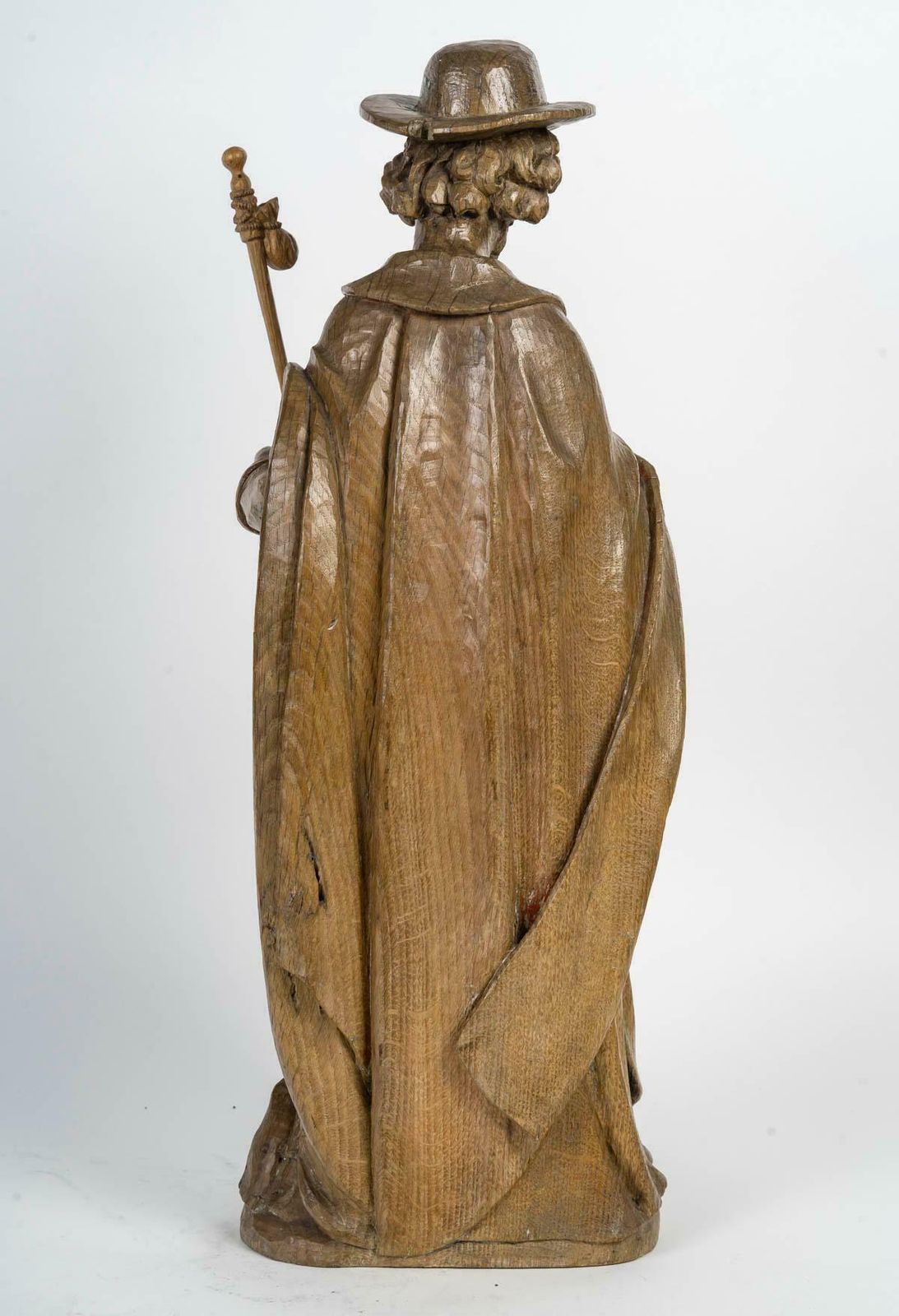Carved Oak Sculpture Of A Saint, 18th Century, Louis XV. photo 5161.0