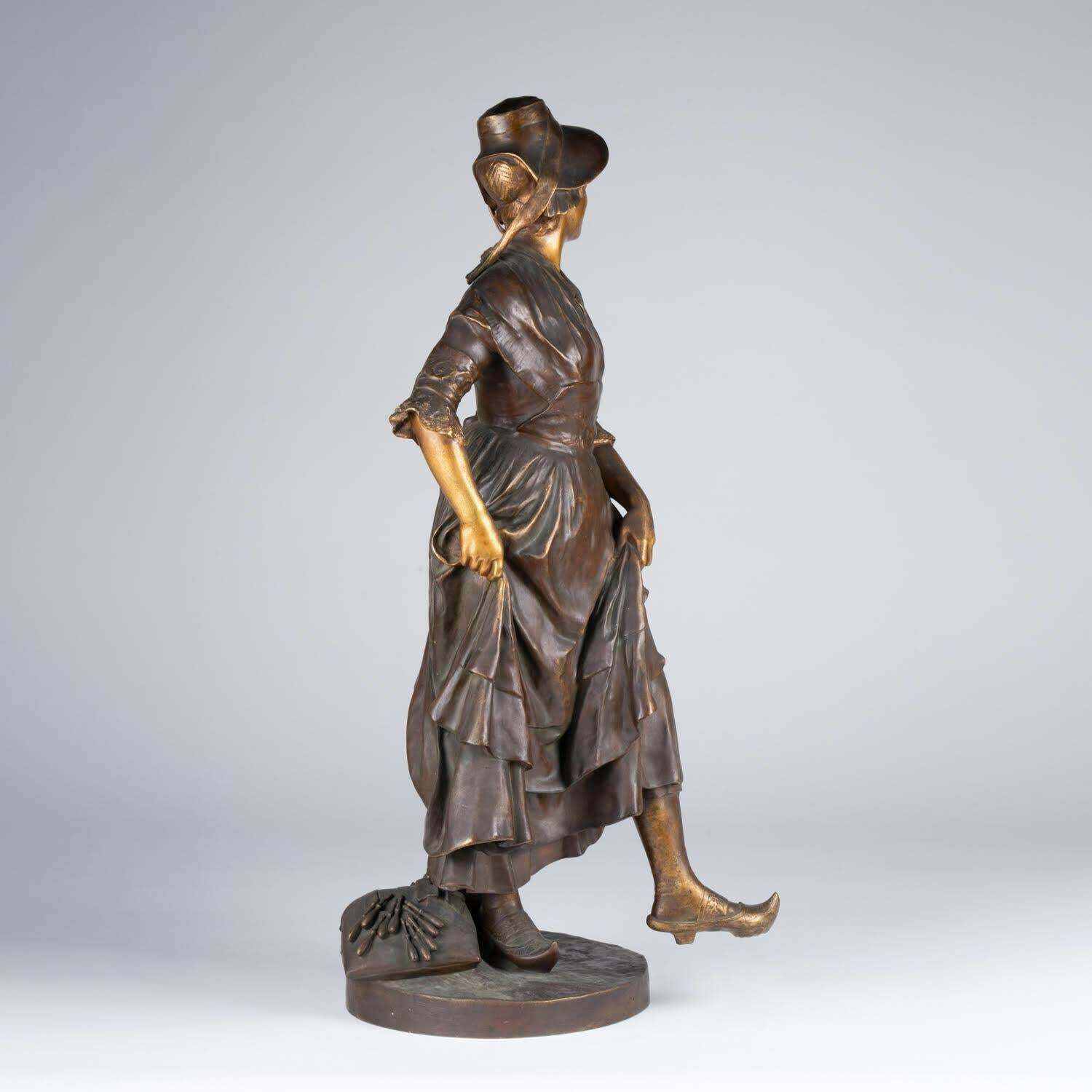 Sculpture In Patinated Bronze Signed Antonin Mercié, 19th Century. photo 3476.0