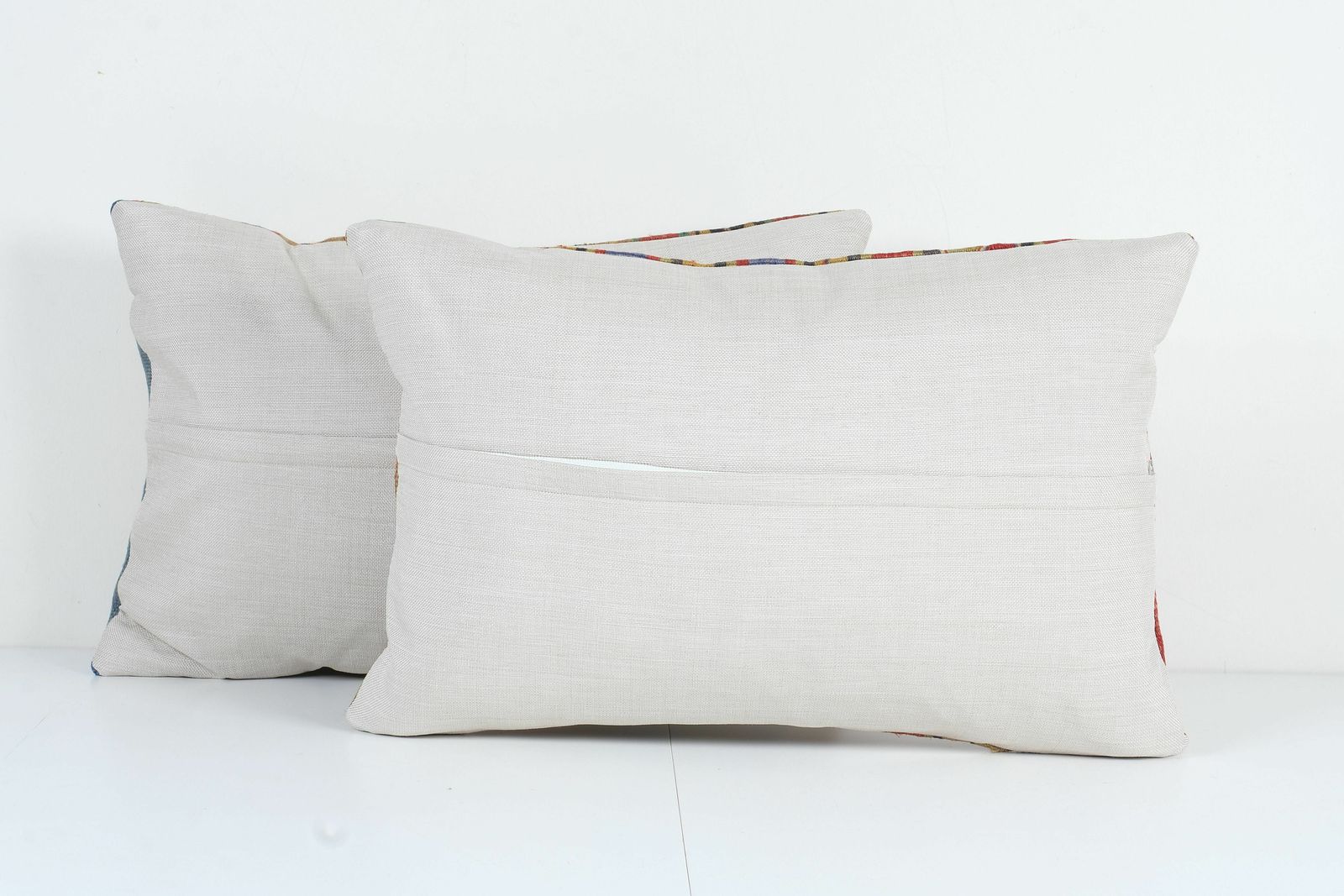 Striped Turkish Kilim Pillow, Bohemian Kilim Pillow, Wool Unique Rustic Pattern Turkish Kilim Pillow, Interior Designer Decor 16'' X 24'' photo for sale