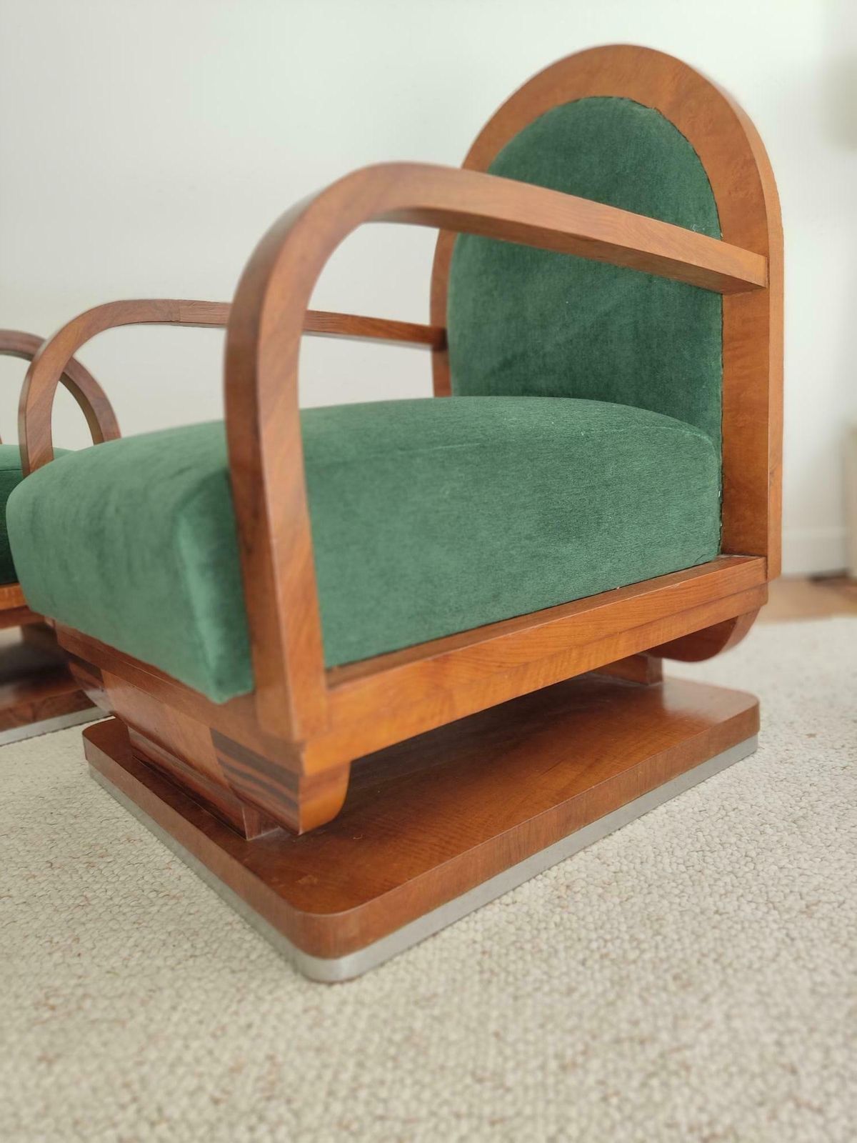 photo for sale Pair Of Art Deco Armchairs