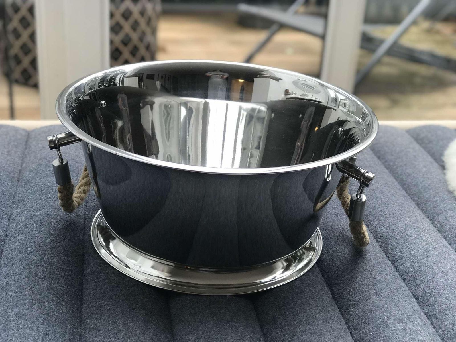 Champagne Bucket Large 7 Bottles Bar Cart Nautical Christmas Table Wine Chiller Cooler Beach Side Decor Gift For Wedding Gift Man Cave photo vintage