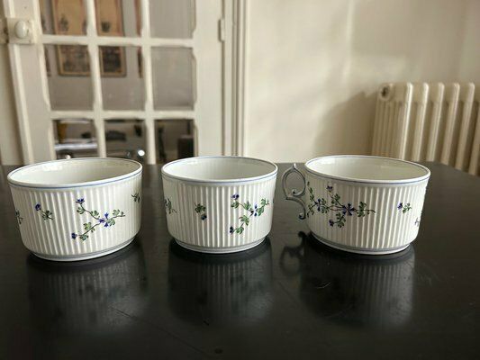Tea Service In Porcelaine, 1890s, Set Of 7 photo vintage