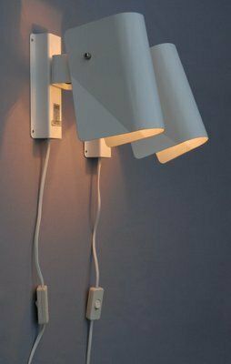 Wall Lamps By Börge Lindau & Bo Lindekrantz For Zero Light Co, 1980s, Set Of 2 photo Lighting