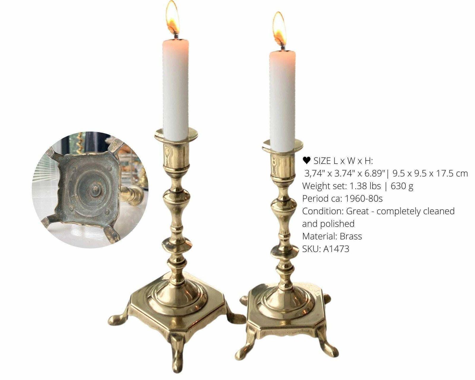 Antieke Victoriaanse Kandelaars | 2 Stuks | Brons Of Messing | Maak Een Keuze photo Woonaccessoires