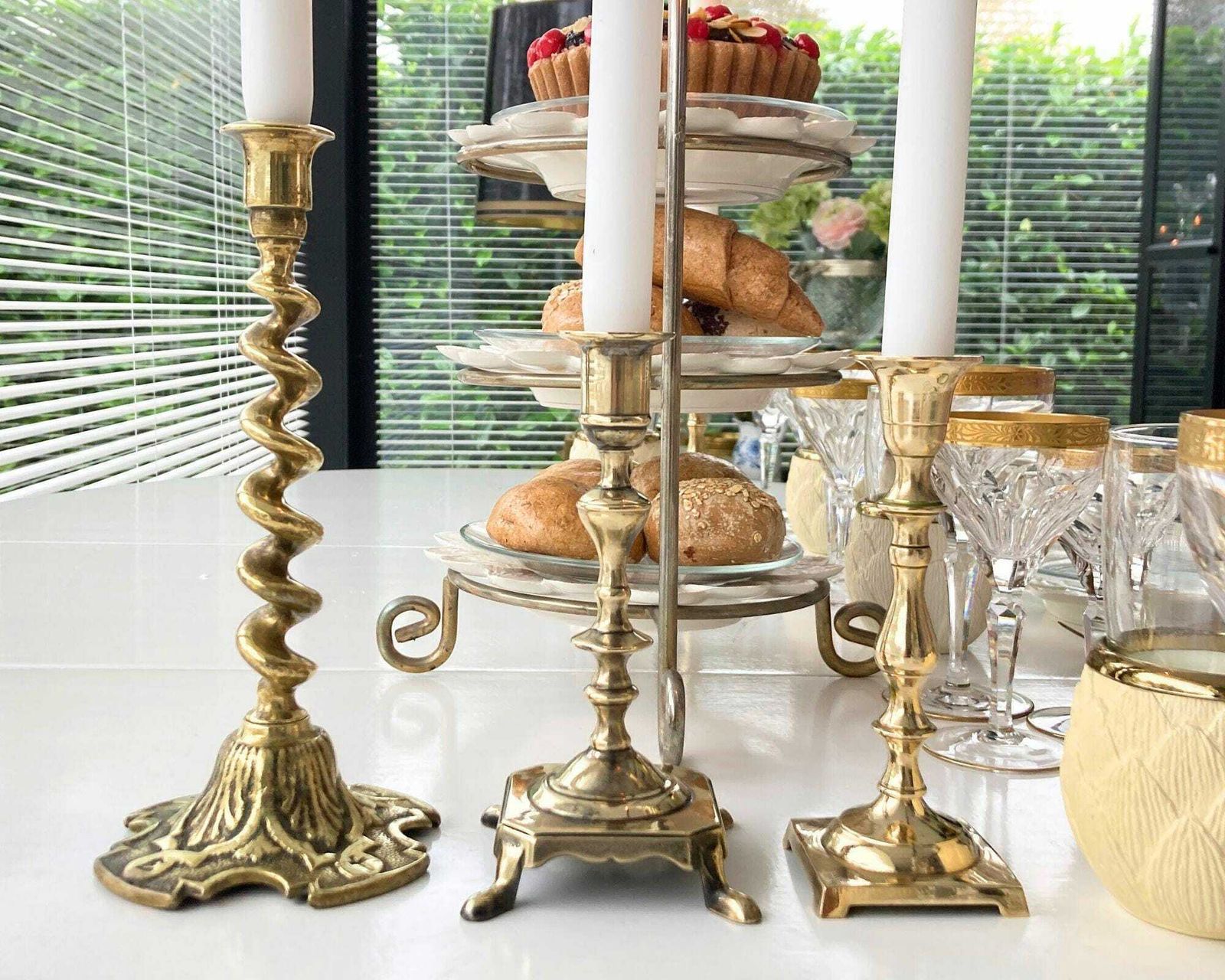 Antique Victorian Candlesticks Pair | 2pcs | Bronze Or Brass | Make A Selection photo vinterior