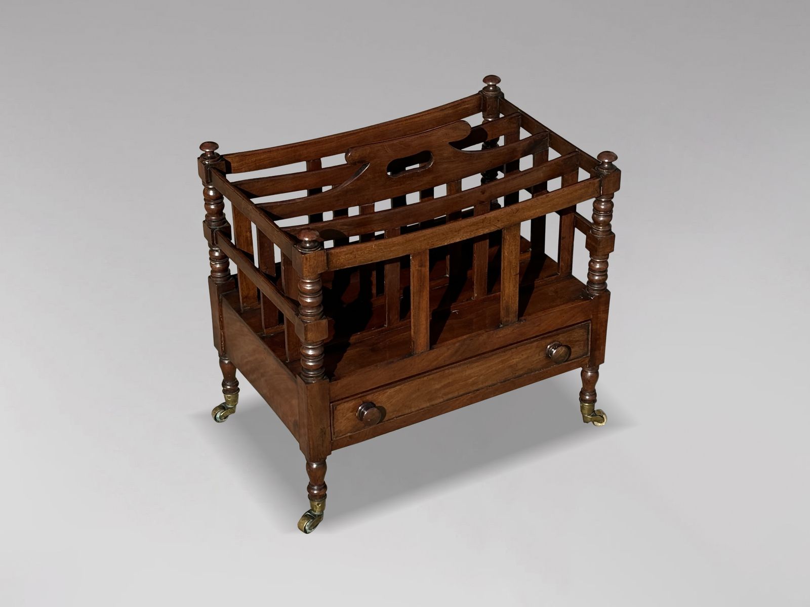 Early 19th Century Georgian Mahogany Canterbury photo Home Decor