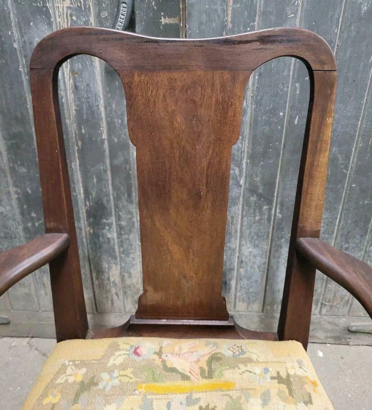 Antique 18th Century Early Georgian Elbow Chair Armchair photo vintage