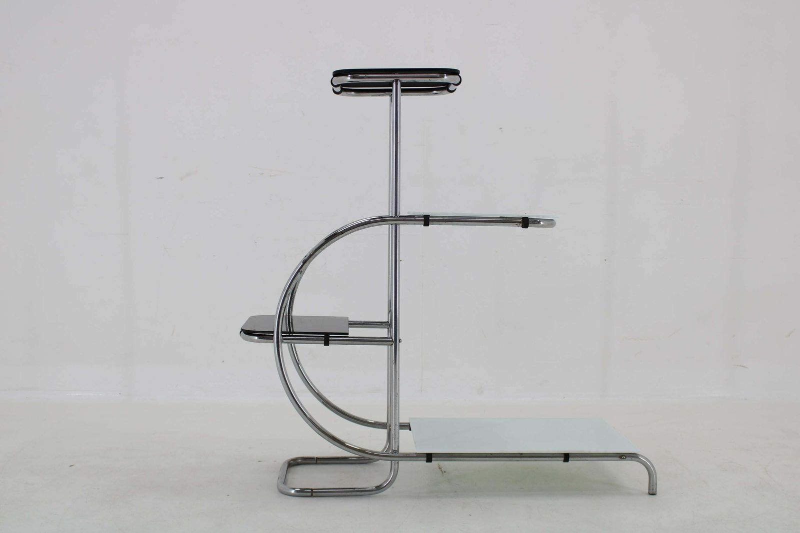 1930s Bauhaus Flower Stand With Glass, Czechoslovakia photo for sale